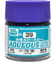 GSIクレオス 水性ホビーカラー AQUEOUS パープル (紫） 光沢 (H-39）