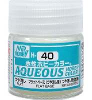 GSIクレオス 水性ホビーカラー AQUEOUS フラットベース　(つや消し剤) つや消し用添加剤 (H-40）