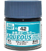 GSIクレオス 水性ホビーカラー AQUEOUS ブルーグレー 光沢　(H-42）