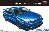 アオシマ 1/24 ザ・モデルカー ニッサン BNR34 スカイライン GT-R V-spec2 '02