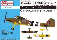 AZ model 1/72 エアクラフト プラモデル フィーゼラー Fi156C シュトルヒ 指揮官/VIP機