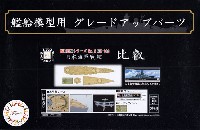 日本海軍 戦艦 比叡 木甲板シール & 艦名プレート