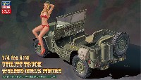 ハセガワ 1/24 自動車 限定生産 1/4トン 4×4 トラック w/ブロンドガールズフィギュア