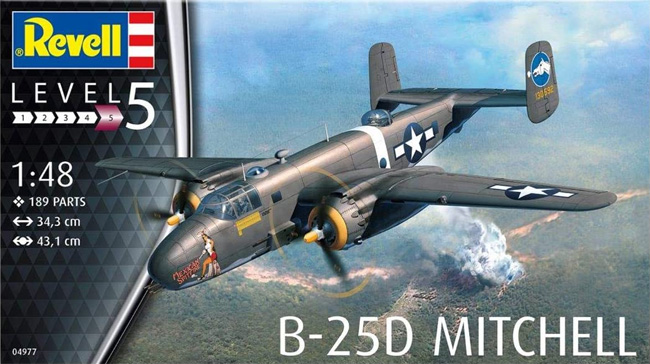 B-25D ミッチェル プラモデル (レベル 1/48 飛行機モデル No.04977) 商品画像