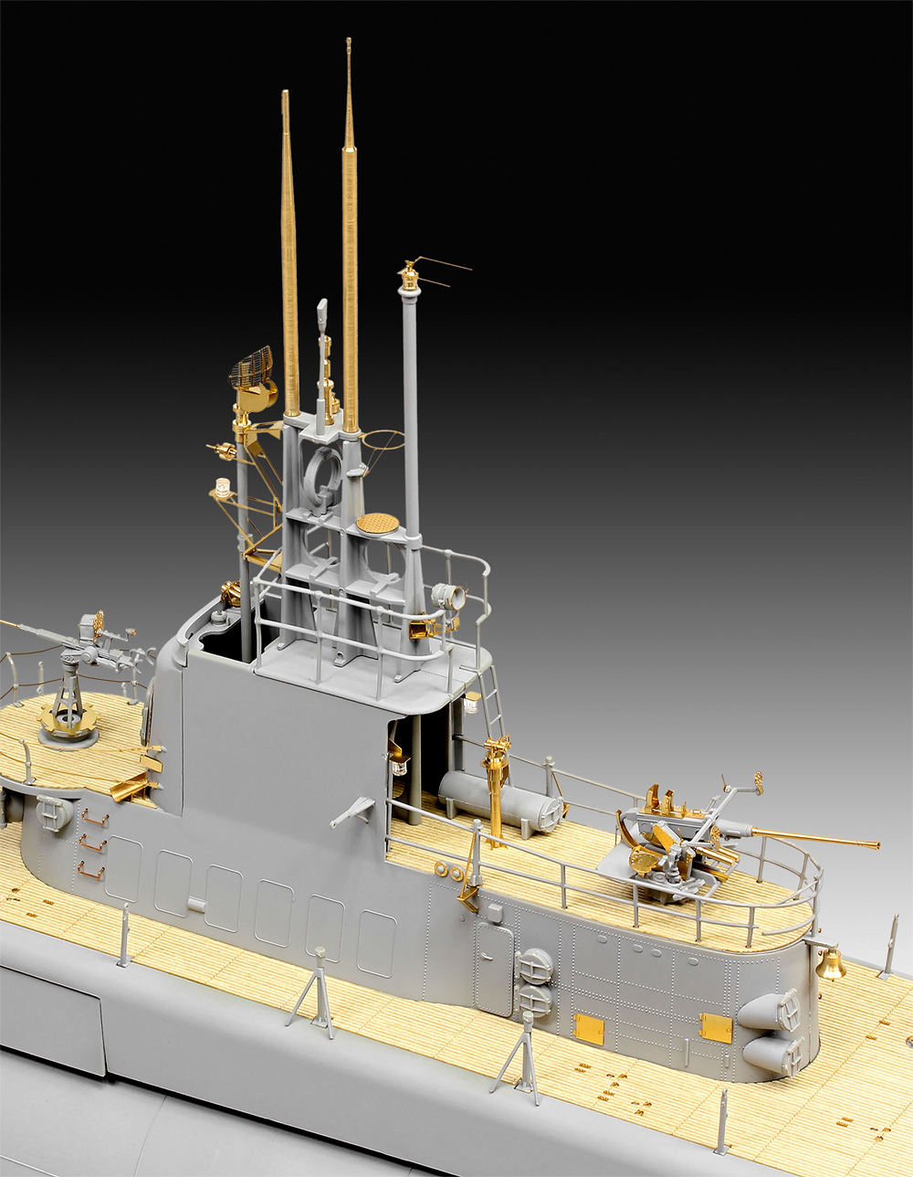 アメリカ海軍 潜水艦 ガトー級 プレミアムエディション プラモデル (レベル 1/72 艦船モデル No.05168) 商品画像_3