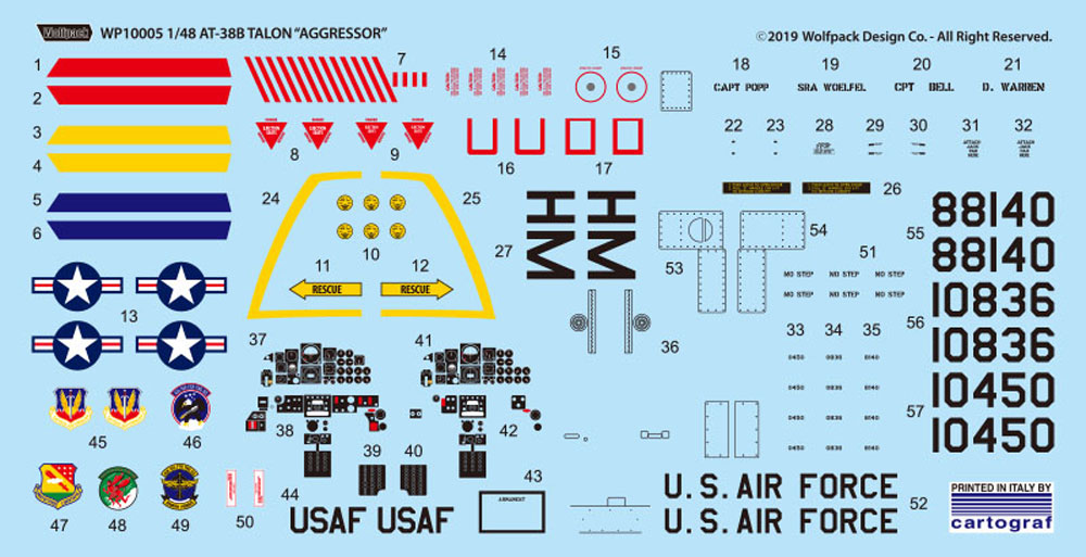 AT-38B タロン 戦闘飛行訓練用 高等訓練機仕様 プラモデル (ウルフパック ウルフパックデザイン プレミアムエディションキット No.WP10008) 商品画像_3