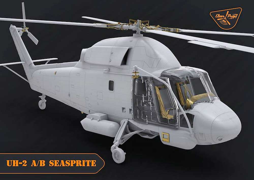 UH-2A/B シースプライト プラモデル (クリアープロップ 1/72 スケールモデル No.CP72002) 商品画像_2