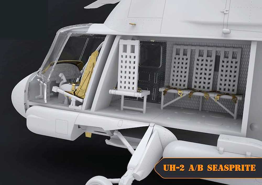 UH-2A/B シースプライト プラモデル (クリアープロップ 1/72 スケールモデル No.CP72002) 商品画像_4