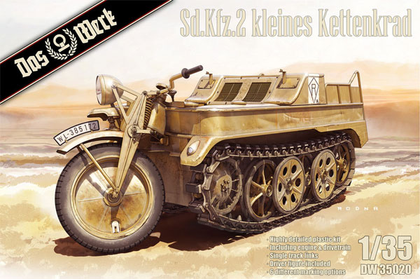 Sd.Kfz.2 クライネス ケッテンクラート プラモデル (ダス ヴェルク 1/35 ミリタリー No.DW35020) 商品画像