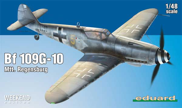 メッサーシュミット Bf109G-10 Mtt. レーゲンスブルク工場製 プラモデル (エデュアルド 1/48 ウィークエンド エディション No.84168) 商品画像