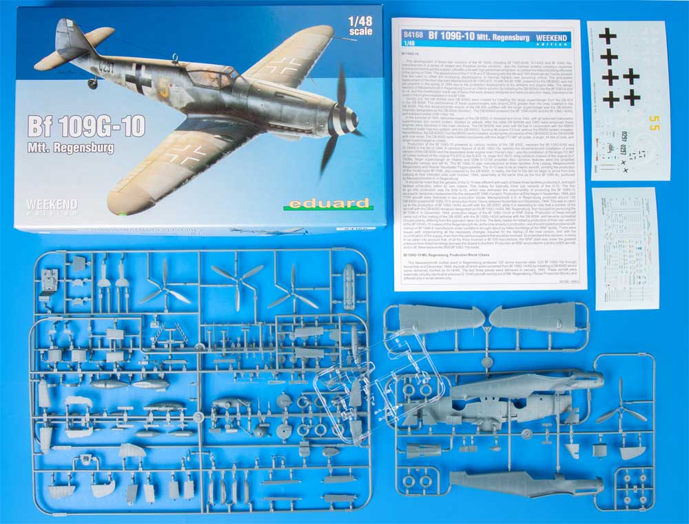 メッサーシュミット Bf109G-10 Mtt. レーゲンスブルク工場製 プラモデル (エデュアルド 1/48 ウィークエンド エディション No.84168) 商品画像_1