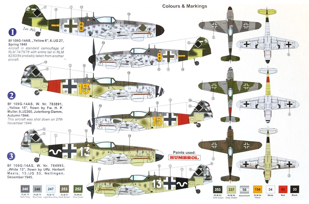 メッサーシュミット Bf109G-14AS 本土防衛 プラモデル (AZ model 1/72 エアクラフト プラモデル No.AZ7642) 商品画像_1