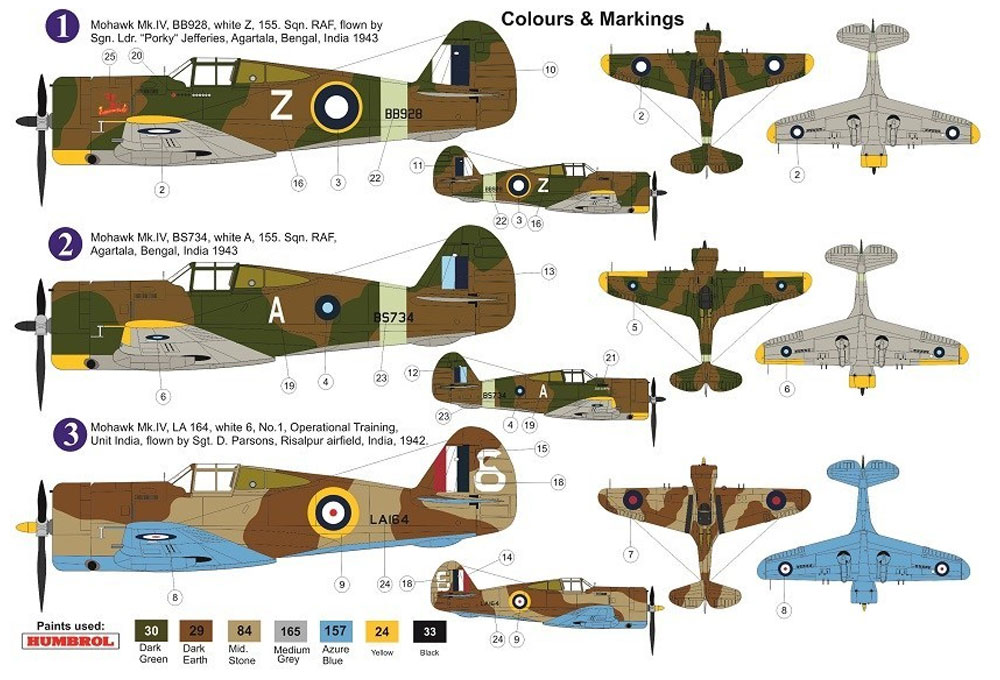 カーチス モホーク Mk.4 Over CBI プラモデル (AZ model 1/72 エアクラフト プラモデル No.AZ7643) 商品画像_1