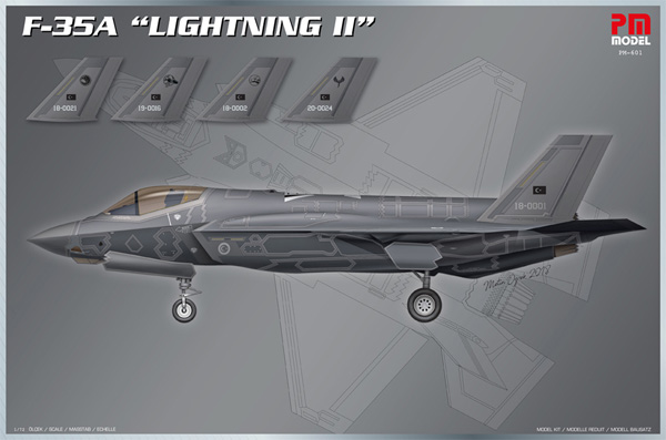 F-35A ライトニング 2 プラモデル (PM MODEL 1/72 エアクラフト No.PM-601) 商品画像