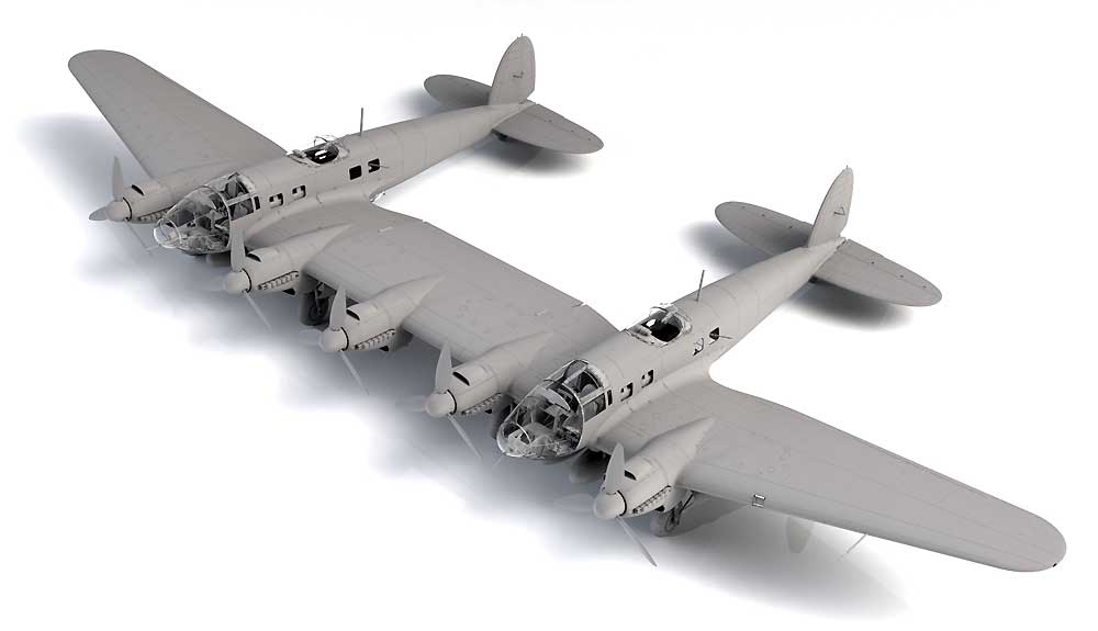 ハインケル He111Z-1 ツヴィーリンク プラモデル (ICM 1/48 エアクラフト プラモデル No.48260) 商品画像_1