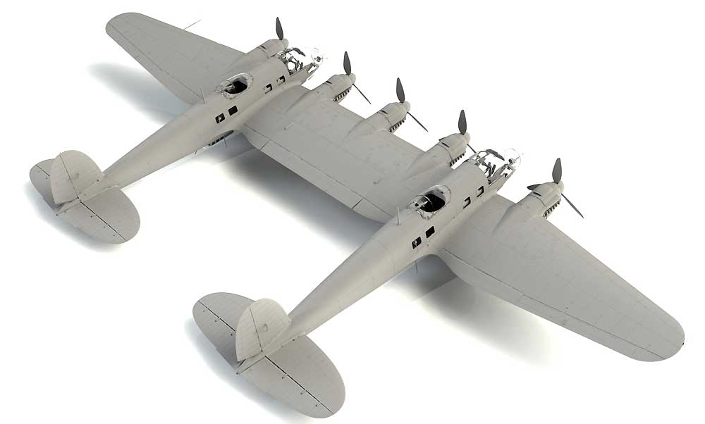 ハインケル He111Z-1 ツヴィーリンク プラモデル (ICM 1/48 エアクラフト プラモデル No.48260) 商品画像_2