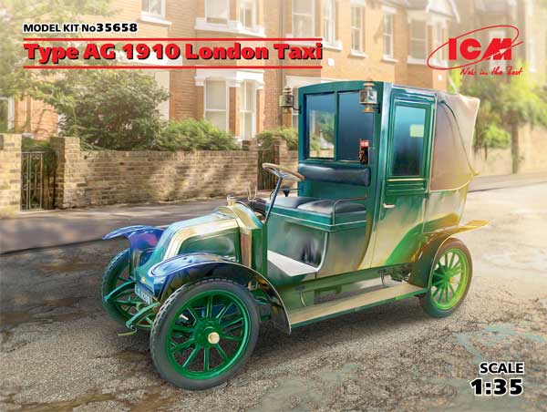 ルノー タイプ AG 1910年 ロンドンタクシー プラモデル (ICM 1/35 ミリタリービークル・フィギュア No.35658) 商品画像