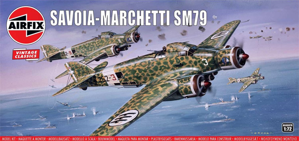 サヴォイア マルケッティ SM.79 プラモデル (エアフィックス 1/72 ミリタリーエアクラフト No.A04007V) 商品画像