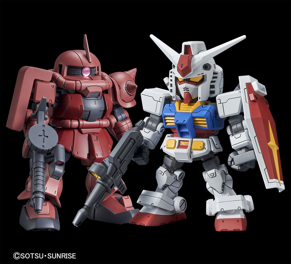 RX-78-2 ガンダム & シャア専用ザク 2 プラモデル (バンダイ SDガンダム クロスシルエット No.5060276) 商品画像_1