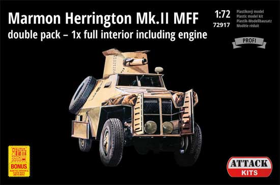 マーモン ヘリントン装甲車 Mk.2 MFF ダブルパック フルインテリア プラモデル (アタック 1/72 AFV シリーズ No.72917) 商品画像