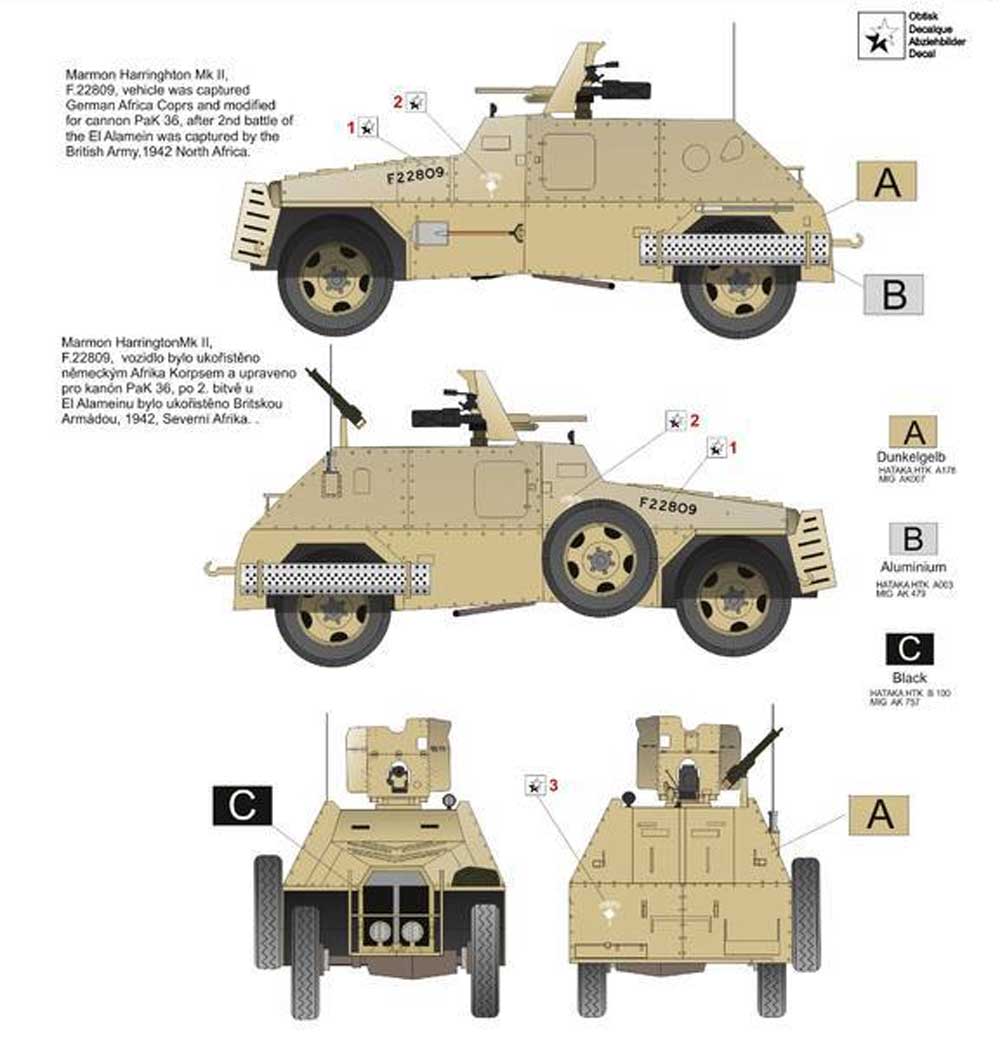 マーモン ヘリントン装甲車 Mk.2 w/PaK 36 プラモデル (アタック 1/72 AFV シリーズ No.72932) 商品画像_2