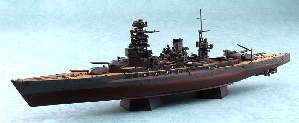 日本海軍 戦艦 陸奥 1942 金属砲身付 プラモデル (アオシマ 1/700 艦船 (フルハルモデル) シリーズ No.4905083059807) 商品画像_1