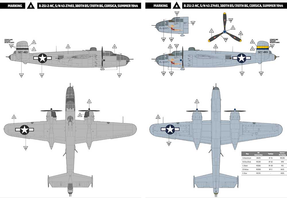 B-25J ミッチェル グラスノーズ over MTO プラモデル (HKモデル 1/32 エアクラフト No.01E024) 商品画像_2