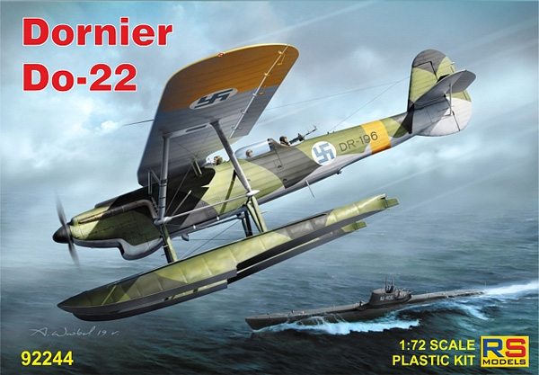 ドルニエ Do22 WW2 ドイツ、フィンランド、ラトビア プラモデル (RSモデル 1/72 エアクラフト プラモデル No.92244) 商品画像