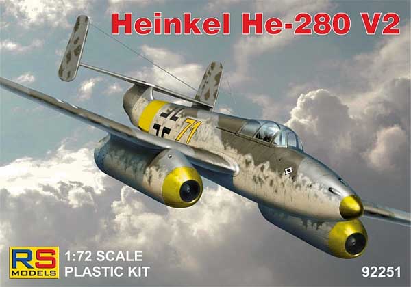 ハインケル He280V2 プラモデル (RSモデル 1/72 エアクラフト プラモデル No.92251) 商品画像