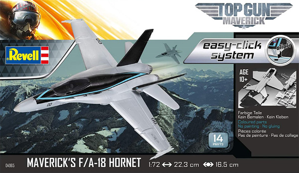 トップガン マーヴェリック F/A-18 ホーネット プラモデル (レベル 1/72 Aircraft No.04965) 商品画像