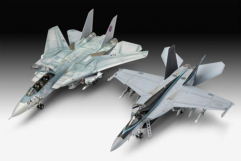 トップガン ムービーセット (マーヴェリック F/A-18E スーパーホーネット & マーベリック F-14D トムキャット) プラモデル (レベル 1/72 Aircraft No.05677) 商品画像_3