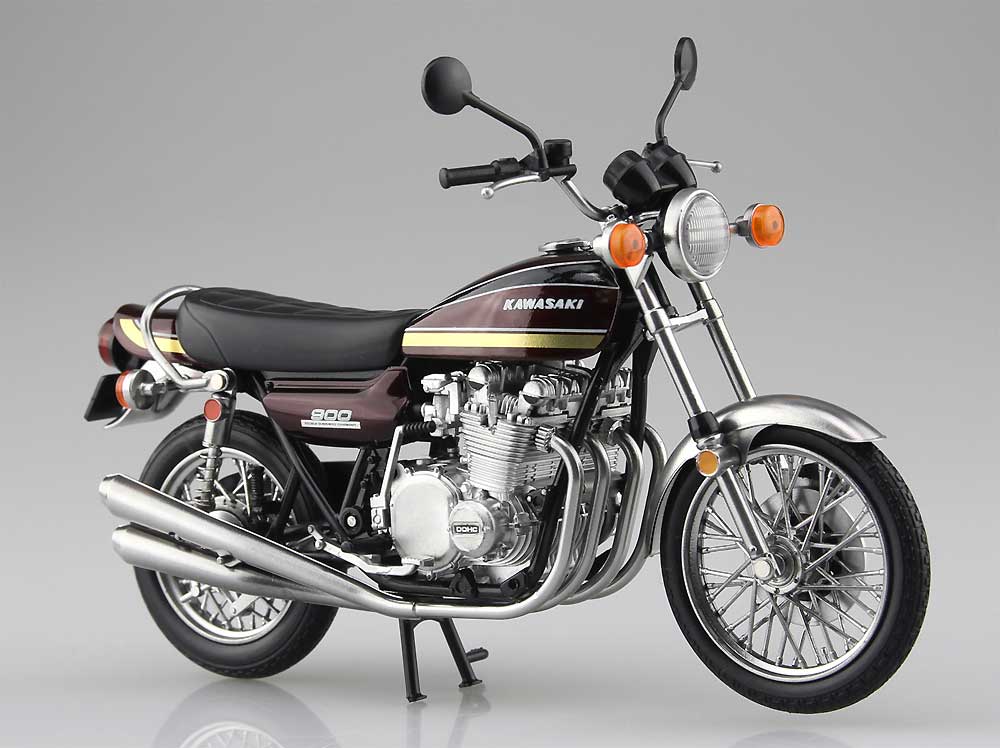 カワサキ 900 Super4 (Z1) 玉虫マルーン 完成品 (アオシマ 1/12 完成品バイクシリーズ No.104606) 商品画像_1