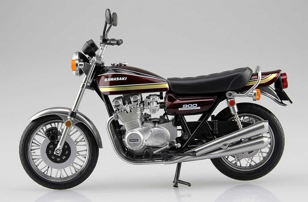 カワサキ 900 Super4 (Z1) 玉虫マルーン 完成品 (アオシマ 1/12 完成品バイクシリーズ No.104606) 商品画像_3