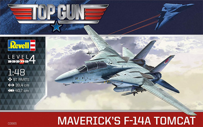 トップガン マーヴェリック F-14A トムキャット プラモデル (レベル 1/48 飛行機モデル No.03865) 商品画像