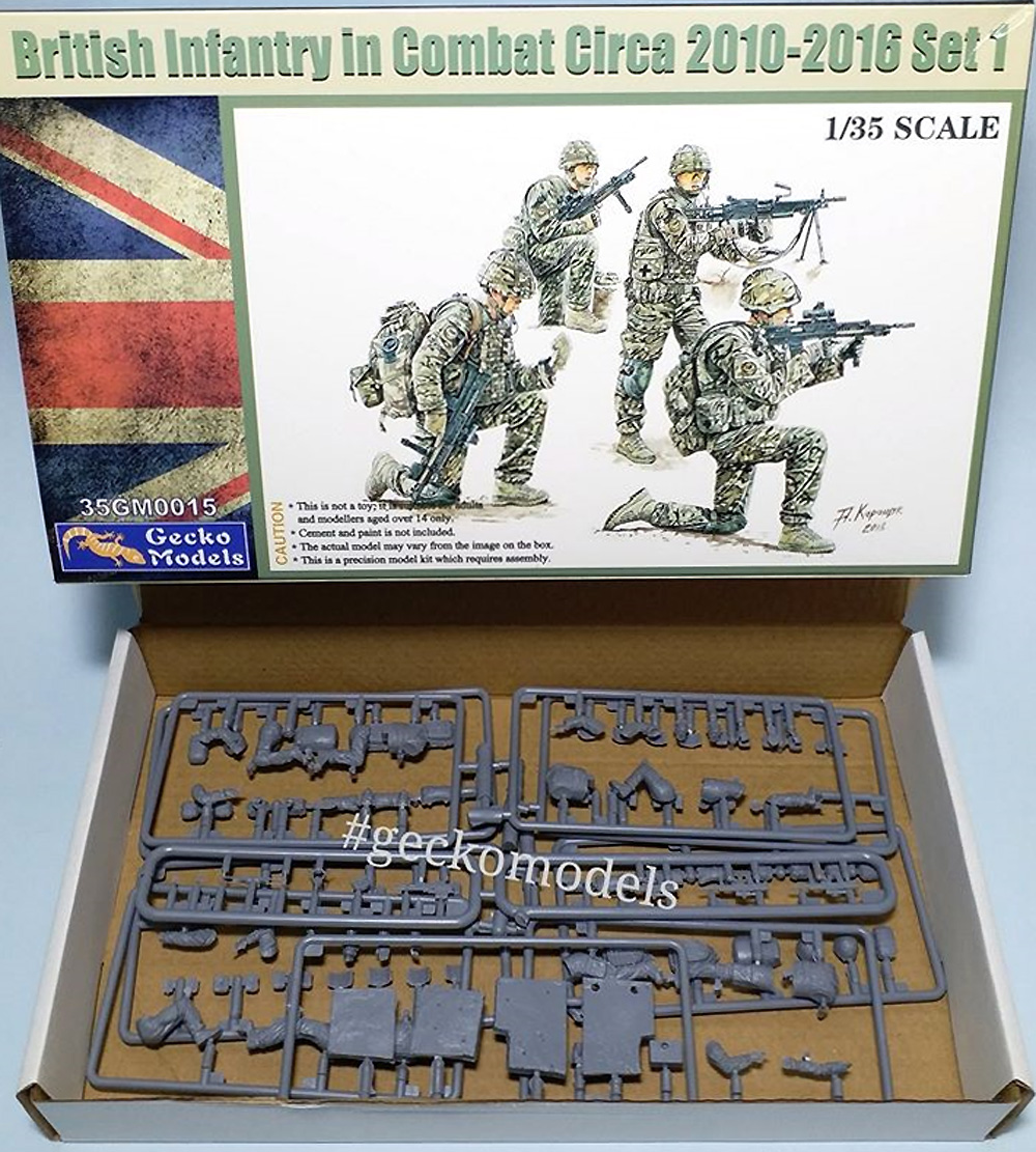 現用イギリス軍 歩兵 戦闘中 2010-2016年頃 セット2 プラモデル (ゲッコーモデル 1/35 ミリタリー No.35GM0016) 商品画像_1