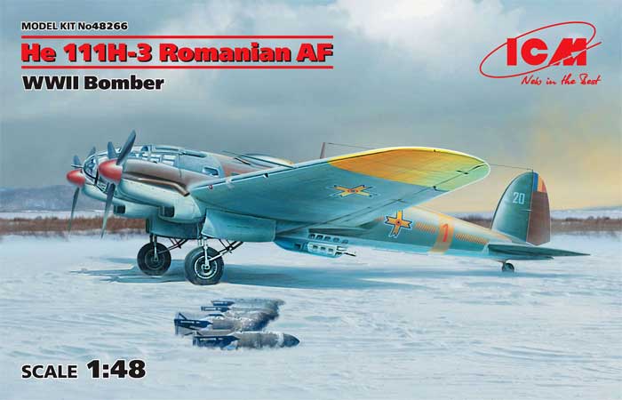 ハインケル He111H-3 ルーマニア空軍 プラモデル (ICM 1/48 エアクラフト プラモデル No.48266) 商品画像