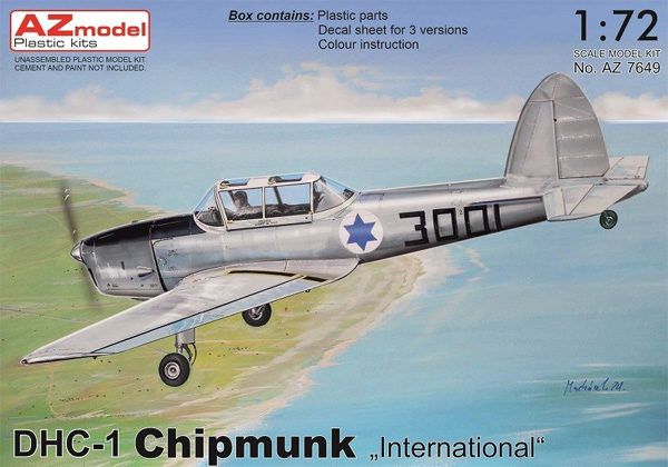 DHC-1 チップマンク 海外仕様 プラモデル (AZ model 1/72 エアクラフト プラモデル No.AZ7649) 商品画像