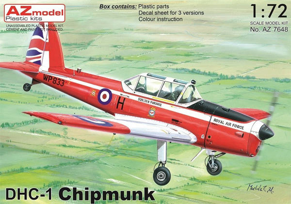 DHC-1 チップマンク プラモデル (AZ model 1/72 エアクラフト プラモデル No.AZ7650) 商品画像