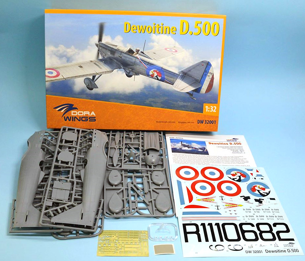 デボワチン D.500 プラモデル (ドラ ウイングス 1/32 エアクラフト プラモデル No.DW32001) 商品画像_1