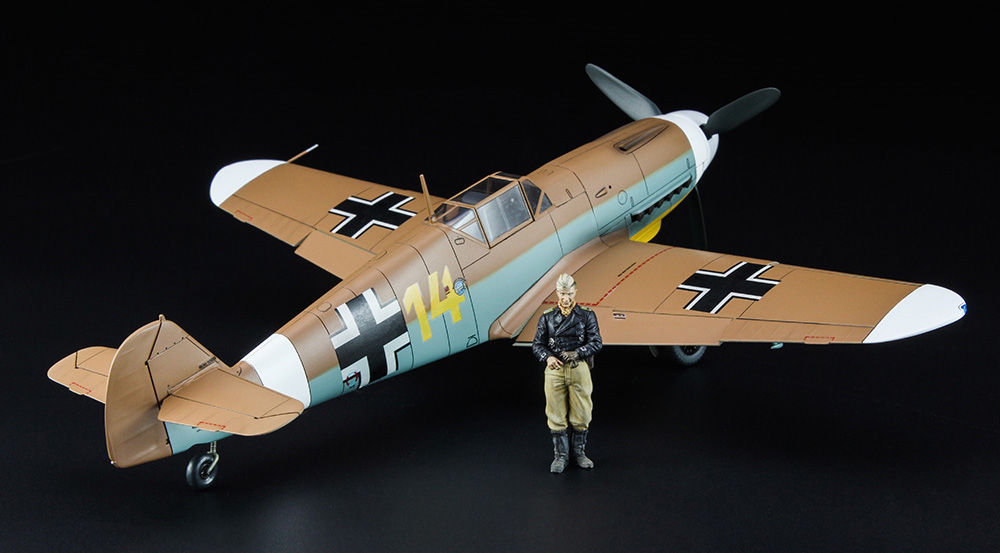 メッサーシュミット Bf109F-4 Trop アフリカの星 (マルセイユ) w/フィギュア プラモデル (ハセガワ 1/48 飛行機 限定生産 No.07491) 商品画像_4