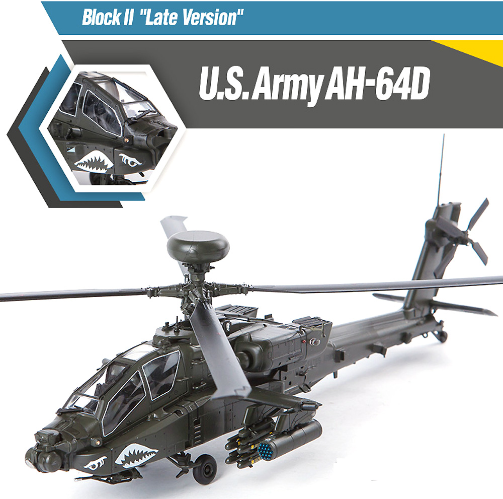 アメリカ陸軍 AH-64D アパッチ ブロック 2 後期型 プラモデル (アカデミー 1/72 Aircrafts No.12551) 商品画像_1