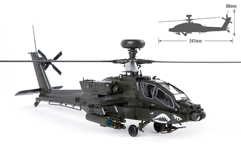 アメリカ陸軍 AH-64D アパッチ ブロック 2 後期型 プラモデル (アカデミー 1/72 Aircrafts No.12551) 商品画像_4