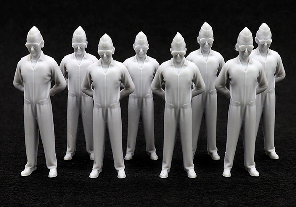T-50B ブラックイーグルス パイロットチームセット レジン (トリファクトリー MINIATURE SERIES No.MF-05B) 商品画像_1