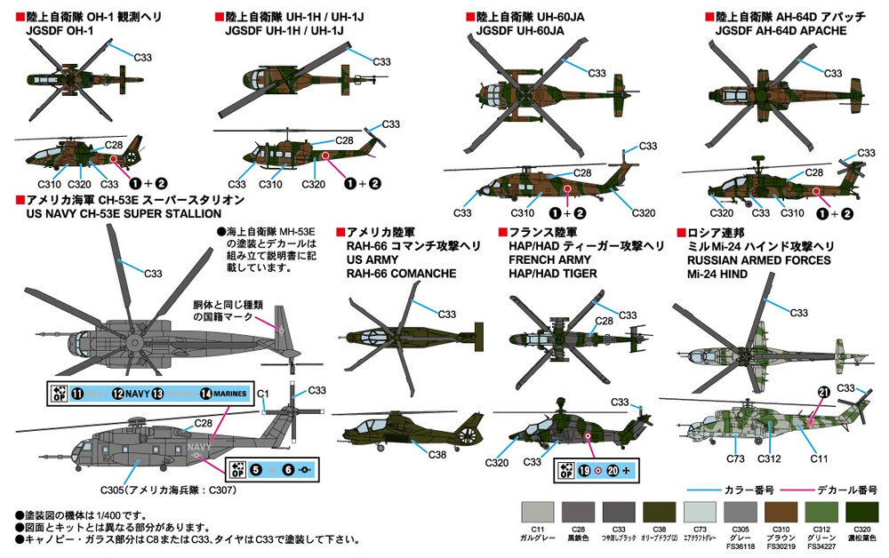 世界の軍用ヘリコプター メタル製 ロシア Mi-8 ヒップ 2機付き プラモデル (ピットロード スカイウェーブ S シリーズ No.S054SP) 商品画像_1