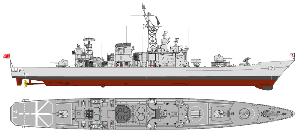 	海上自衛隊 護衛艦 DDG-171 はたかぜ エッチングパーツ付 限定版 プラモデル (ピットロード 1/700 スカイウェーブ J シリーズ No.J086E) 商品画像_1