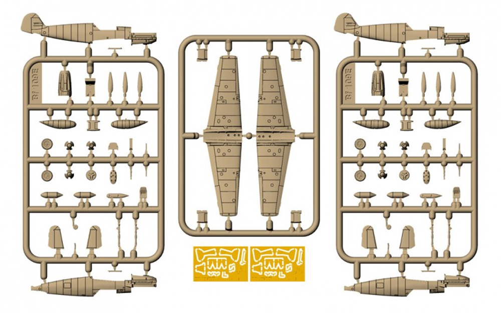 メッサーシュミット Bf109E フォーリンサービス パート1 西ヨーロッパ プラモデル (ARMORY 1/144 エアクラフト No.AR14306) 商品画像_1