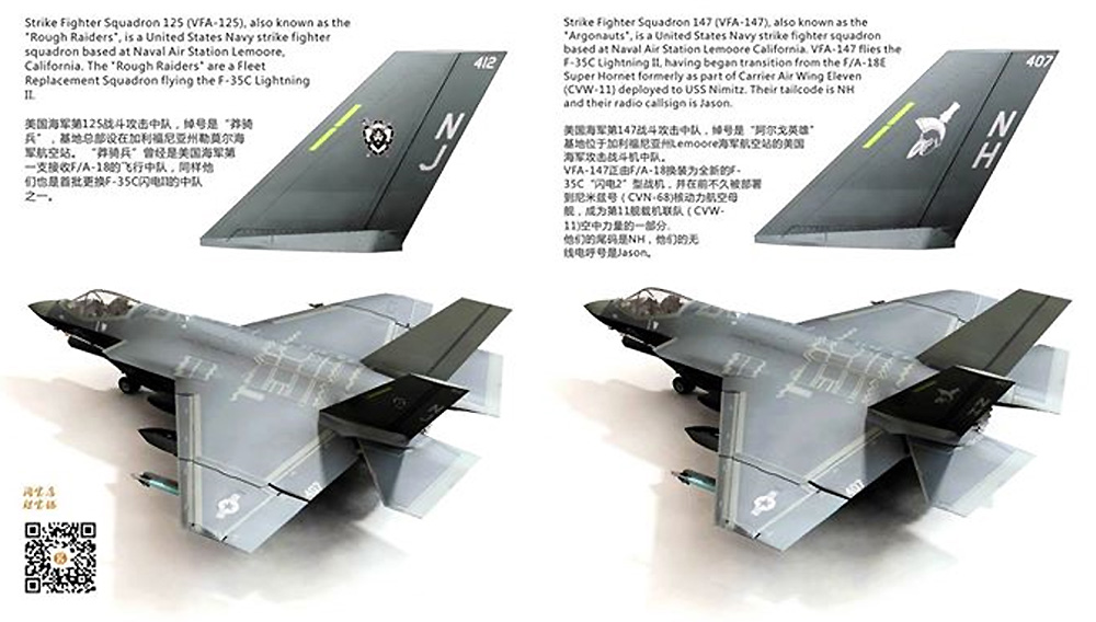 ロッキード マーティン F-35C ライトニング 2 プラモデル (ORANGE HOBBY 1/72 Orange Model No.A72-001-148) 商品画像_2