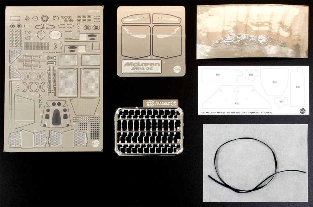 マクラーレン MP4/2C 1986 ポルトガルGP用 ディテールアップパーツ エッチング (NuNu ディテールアップパーツシリーズ No.NE20001) 商品画像_1