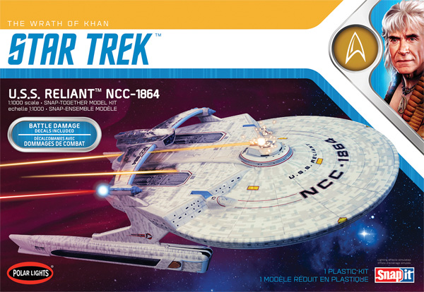 U.S.S. リライアント NCC-1864 バトルダメージデカール付き (スタートレック 2 カーンの逆襲) プラモデル (ポーラライツ スタートレック (STAR TREK) No.POL975) 商品画像