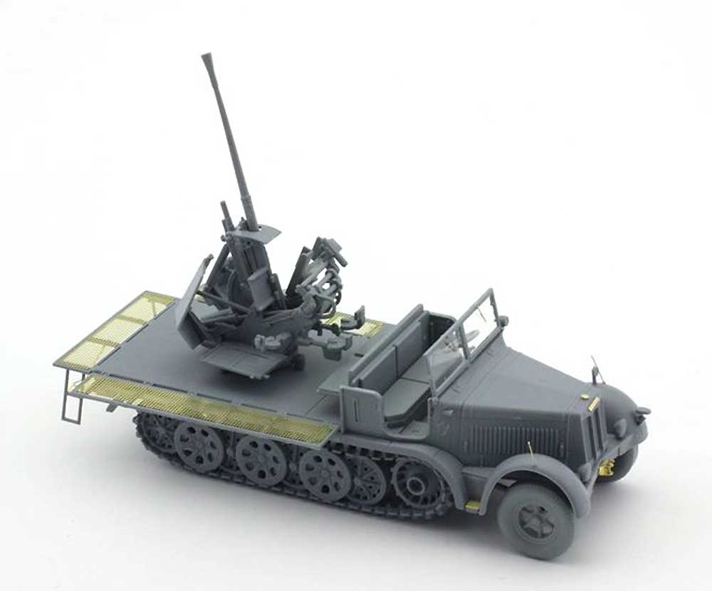 ドイツ Sd.Kfz.7/2 8トン ハーフトラック 37mm Flak36 自走対空坊 極初期型 プラモデル (ORANGE HOBBY 1/72 Orange Model No.G72-206-088) 商品画像_3